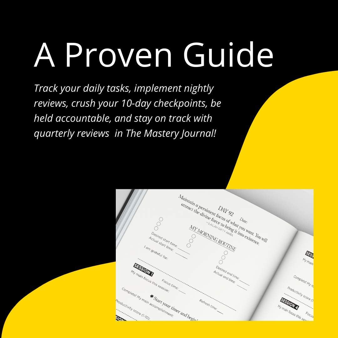 2022 Black Leather A4 Non-Dated Daily Planner for Adults: Productivity Tracking, Discipline Improvement, Focus Enhancement