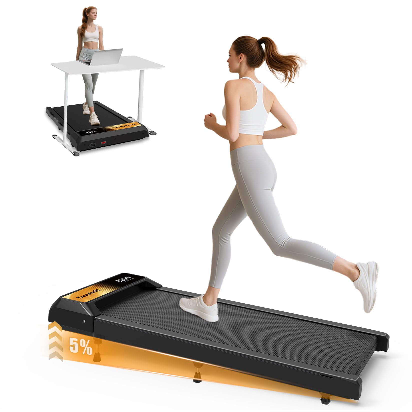 2.5HP Walking Mat with Incline pad