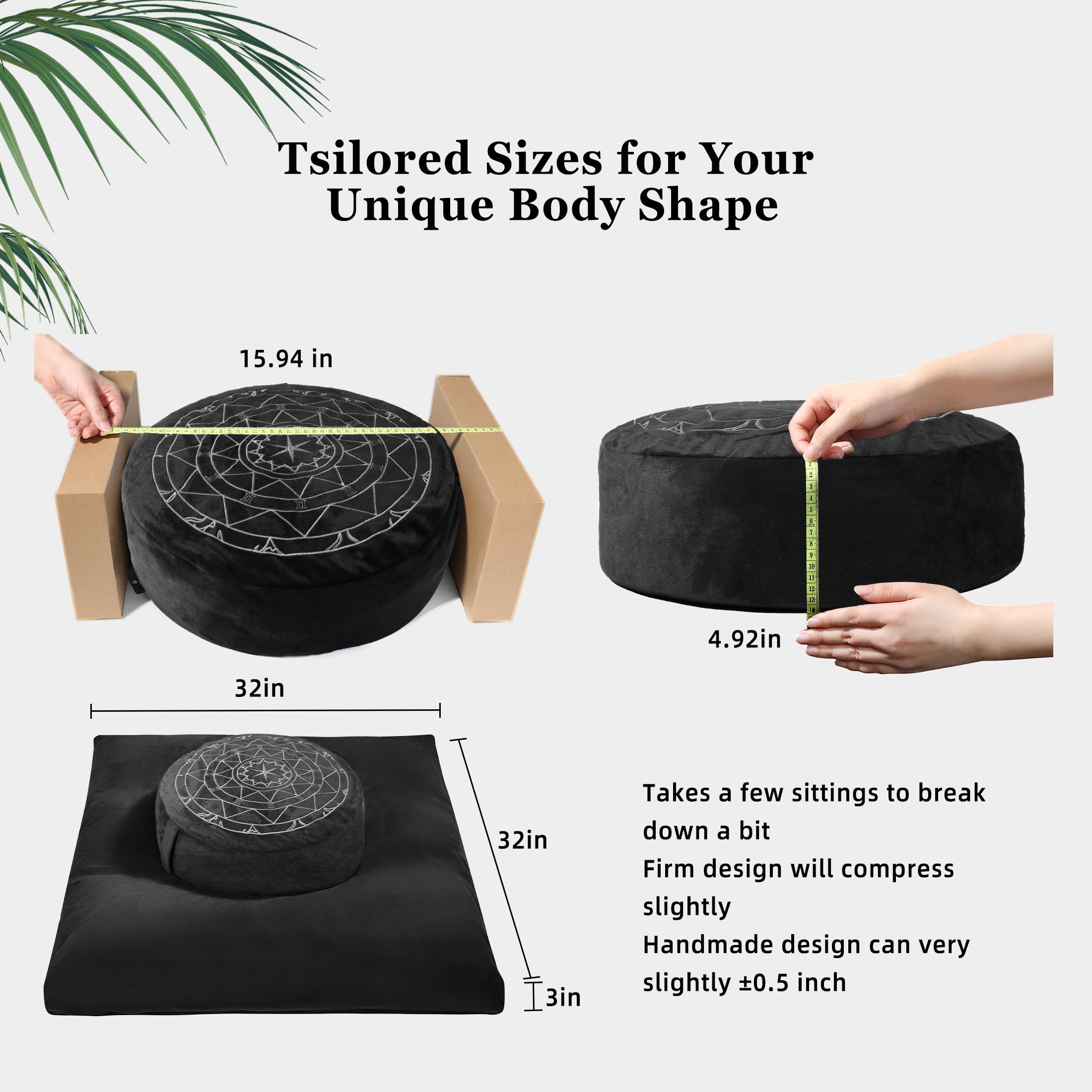 Zafu & Zabuton Meditation Cushion Set