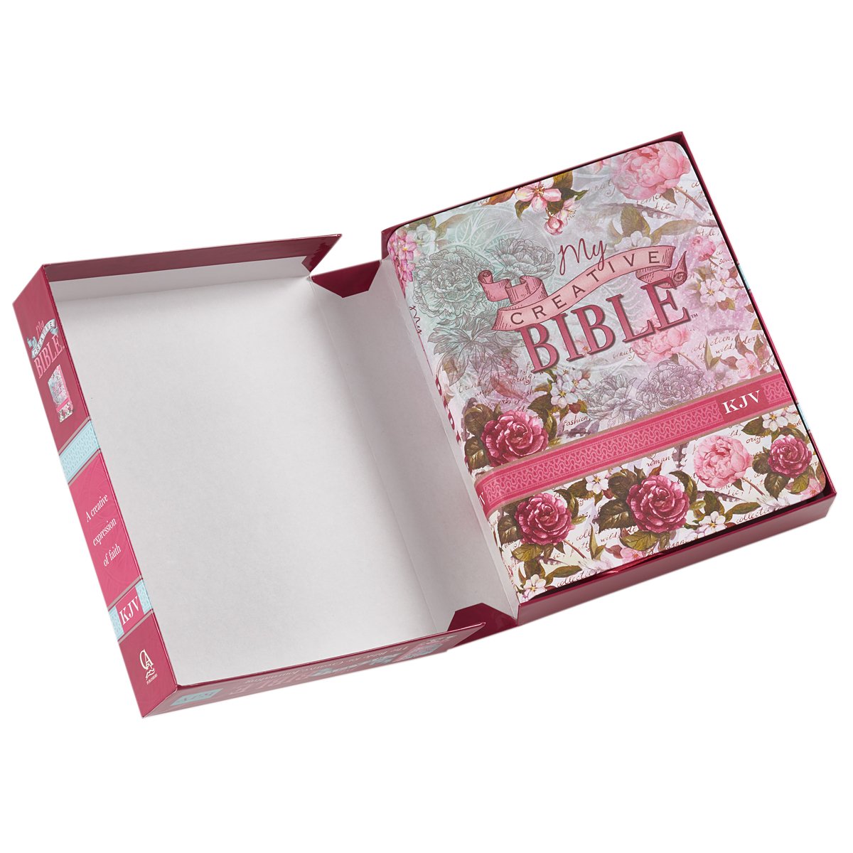 KJV Holy Bible, My Creative Bible, Faux Leather Flexcover - Ribbon Marker, King James Version, Pink Floral (KJV Creative Editions)