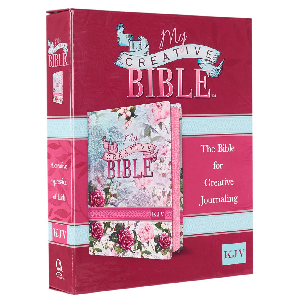 KJV Holy Bible, My Creative Bible, Faux Leather Flexcover - Ribbon Marker, King James Version, Pink Floral (KJV Creative Editions)