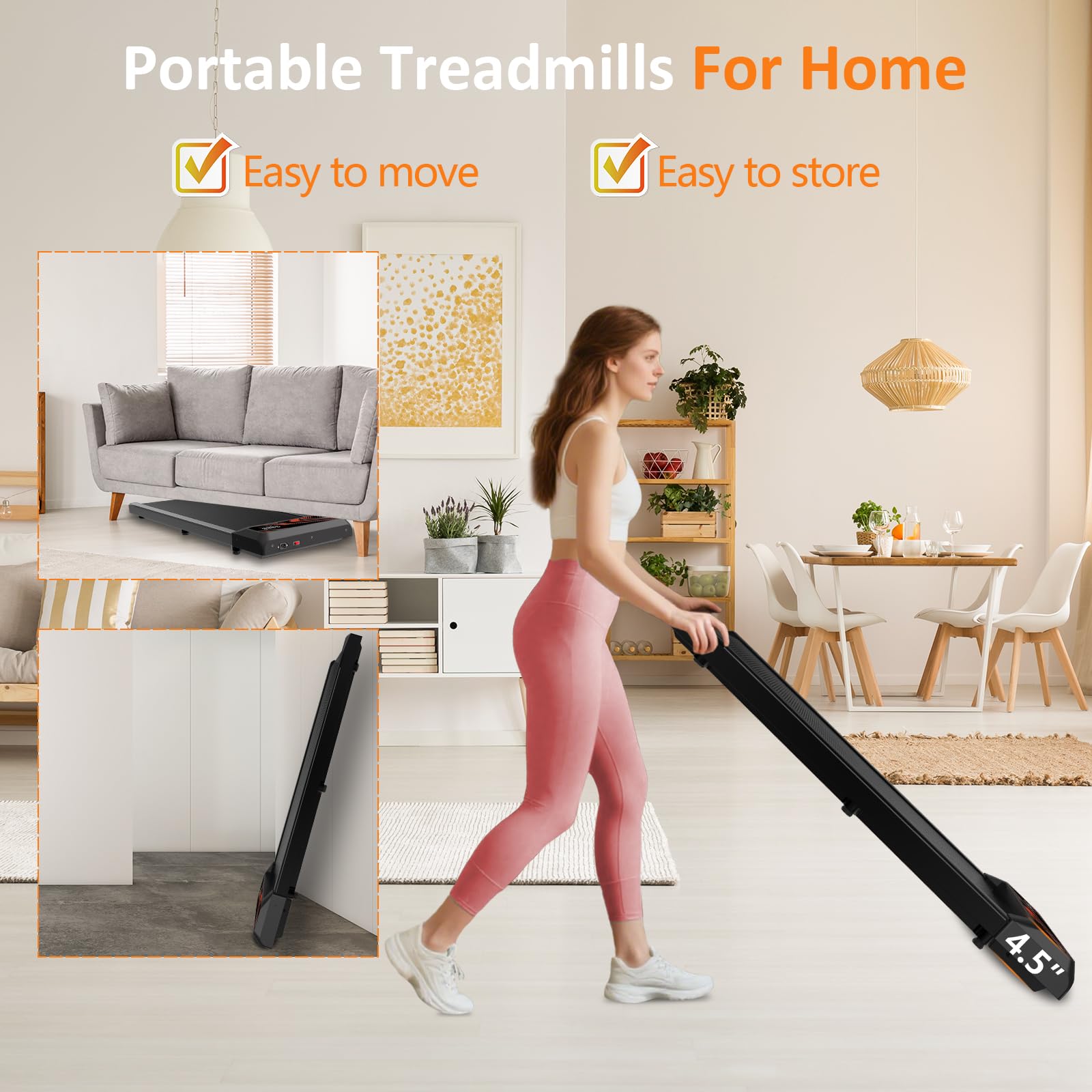 2.5HP Walking Mat with Incline pad