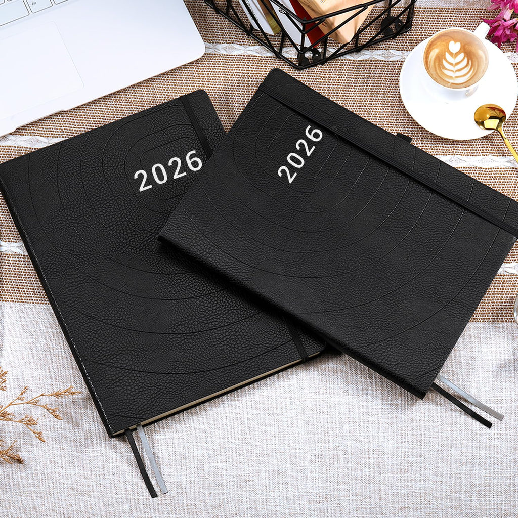 2026 Planner - Planner 2026 with Pen Loop, Jan 2026 - Dec 2026, to Achieve Your Goals & Improve Productivity, Thick Paper, 40 Note Pages, Inner Pocket, 5.75" x 8.25" - Black
