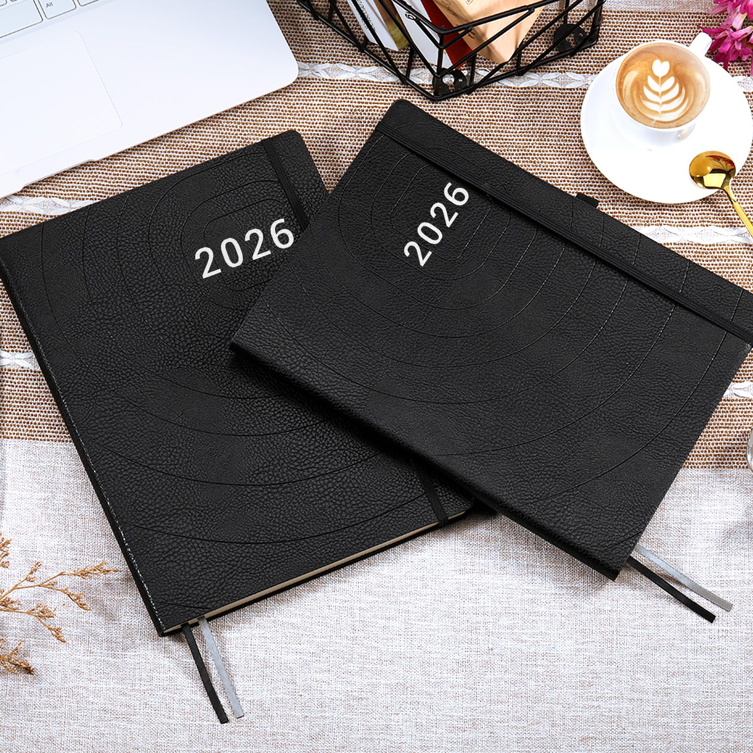 2026 Planner - Planner 2026 with Pen Loop, Jan 2026 - Dec 2026, to Achieve Your Goals & Improve Productivity, Thick Paper, 40 Note Pages, Inner Pocket, 5.75" x 8.25" - Black