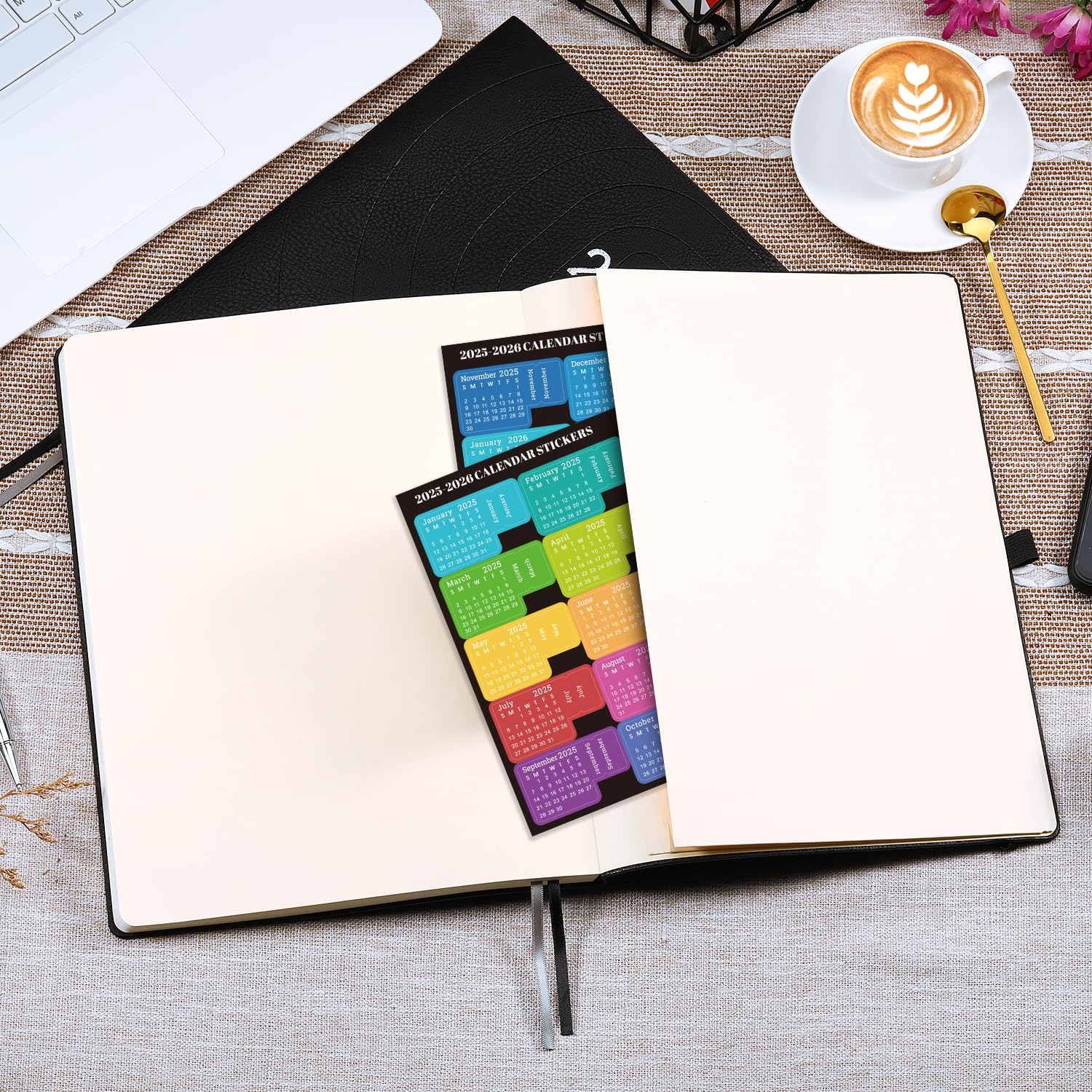 2026 Planner - Planner 2026 with Pen Loop, Jan 2026 - Dec 2026, to Achieve Your Goals & Improve Productivity, Thick Paper, 40 Note Pages, Inner Pocket, 5.75" x 8.25" - Black