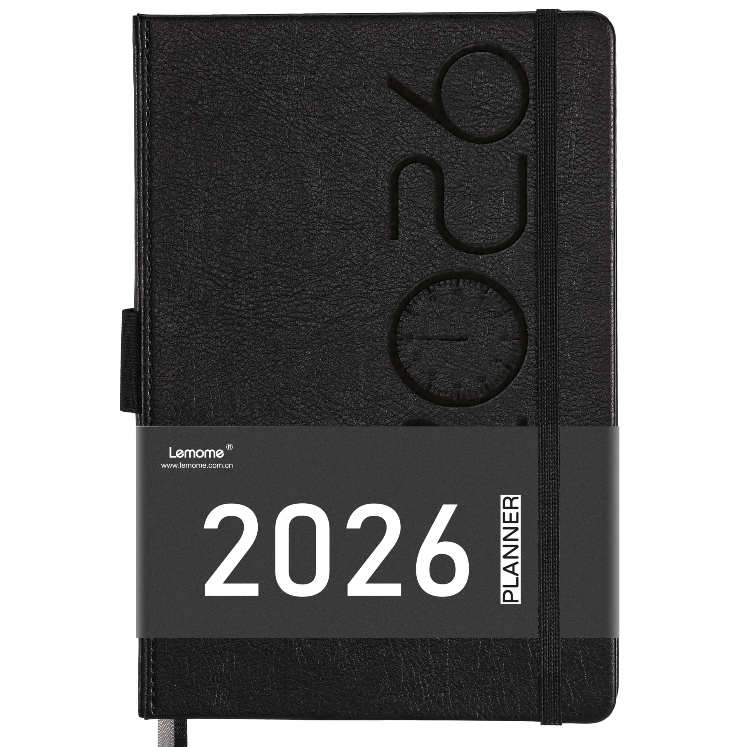 2026 Planner - Planner 2026 with Pen Loop, Jan 2026 - Dec 2026, to Achieve Your Goals & Improve Productivity, Thick Paper, 40 Note Pages, Inner Pocket, 5.75" x 8.25" - Black