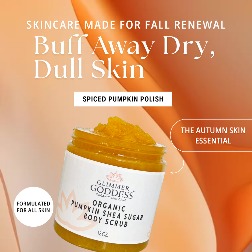 Organic Pumpkin Shea Sugar Body Scrub – Fall Scented Exfoliator for Glowing, Smooth Skin
